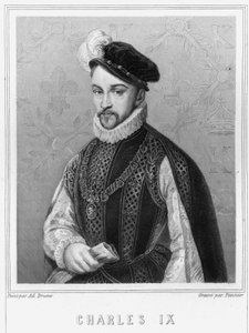 Porträt von Karl IX. (1550-1574), König von Frankreich - in „Histoire des Français“ von Lavallée, Gravur, sd.