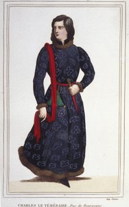 Porträt von Karl der Kühne (1433-1477), Herzog von Burgund. Gravur von 1830 von Unknown artist
