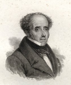 Porträt von Chateaubriand, Kupferstich des 19. Jahrhunderts