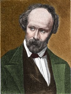 Porträt von Christian Friedrich Hebbel (1813-1863), deutscher Dichter und Dramatiker.
