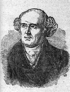 Porträt von Christian Hahnemann (1755 - 1843), Begründer der Homöopathie. Gravur aus dem 19. Jahrhundert von Unknown artist