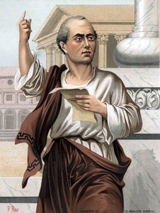 Porträt von Cicero in Latein Marcus Tullius Cicero römischer Politiker, Redner und Schriftsteller (Arpinum)