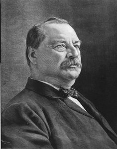 Porträt von Cleveland Grover (1837 - 1908), amerikanischer Staatsmann von Unknown artist