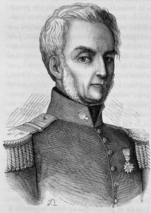 Porträt von Courtais. Gravur aus dem späten 19. Jahrhundert in „Histoire de France“ von H. Martin