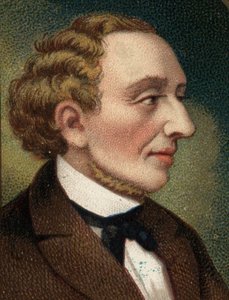 Porträt des dänischen Schriftstellers und Dichters Hans Christian Andersen (1805-1875). von Unknown artist