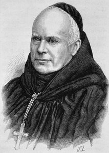 Porträt von Dom Guéranger (1805 - 1875). Gravur aus dem späten 19. Jahrhundert in „Histoire de France“ von H. Martin von Unknown artist