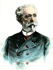 Porträt von Edouard Lalo, französischer Komponist. Gravur des 19. Jahrhunderts von Unknown artist