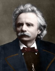 Porträt von Edvard Grieg (1843 - 1907), norwegischer Komponist.