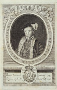 Porträt von Edward VI. in „Historia Reformationis Ecclesiae Anglicanae...“, Genf