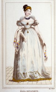 Porträt von Elisa Bonaparte (Maria Anna genannt Eliza)