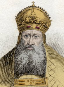 Porträt von Kaiser Rudolf von Habsburg (1218-1291), deutscher römischer Kaiser (Rudolf I. von Deutschland)