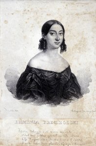 Porträt von Erminia Frezzolini, italienische Sopranistin (1818-1884) von Unknown artist