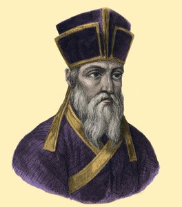 Porträt von Pater Matteo Ricci (1552-1610), italienischer Jesuit, Gründer der katholischen Mission in China (19. Jahrhundert)