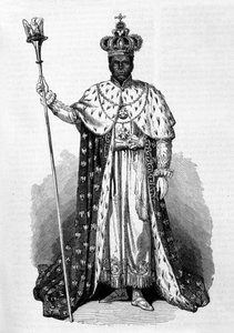 Porträt von Faustin Soulouque (1782-1867) alias Faustin I., Kaiser von Haiti von 1847 bis 1859. Gravur von 1856