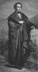 Porträt von Felix Mendelssohn-Bartholdy (1809-1847), deutscher Komponist.