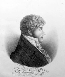 Porträt von Ferdinando Paer. Italienischer Komponist (1771 bis 1839).