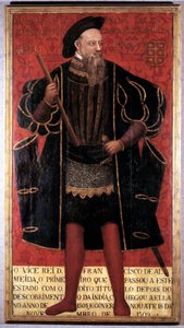 Porträt von Francisco De Almeida (1450-1510) Entdecker, Soldat und erster Vizekönig von Indien. Anonymes Gemälde des 16. Jahrhunderts. Lissabon, Nationalmuseum für antike Kunst von Unknown artist
