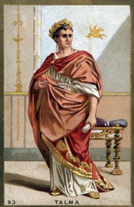 Porträt von François-Joseph Talma (1763-1826), französischer Schauspieler. Chromolithografie des späten 19. Jahrhunderts