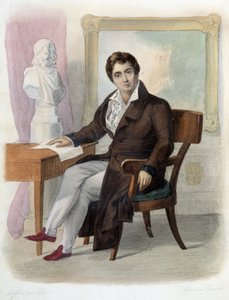 Porträt von François-Joseph (François Joseph) Talma (1763-1826), französischer Komödiant. in Ed. Mennechet, „Le Plutarque français“ von Unknown artist