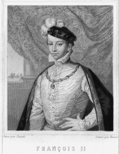 Porträt von Franz II. (1544 - 1560), König von Frankreich - in „Histoire des Français“ von Lavallée, Gravur, undatiert.
