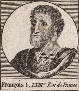 Porträt von Franz I. (1494 - 1547), König von Frankreich - Gravur aus „Instruction sur l