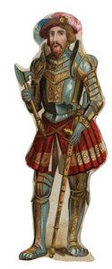 Porträt von François I. (1494 - 1547), König von Frankreich. Chromolithographie, späte 19. Jahrhundert. von Unknown artist