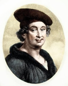 Porträt von François Villon (1431-63) (Gravur)