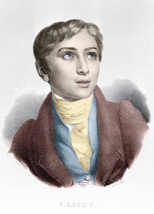 Porträt von Franz Liszt (1811-1886), ungarischer Komponist und Pianist.