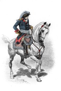 Porträt von Friedrich II. von Preußen (1712-1786), bekannt als Friedrich der Große. Gravur des 19. Jahrhunderts. von Unknown artist