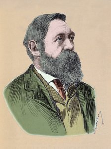 Porträt von Friedrich Engels (1820-1895), deutscher Philosoph und sozialistischer Theoretiker