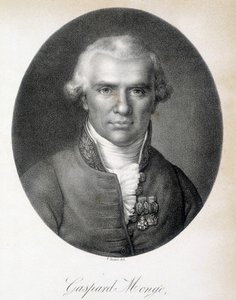 Porträt von Gaspard Monge, Comte de Peluse (1746 - 1818), französischer Mathematiker - Gravur von Unknown artist