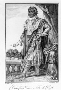 Porträt von General Henry Christophe, König von Haiti, Held der Unabhängigkeit Haitis. Gravur 19. Jahrhundert von Unknown artist