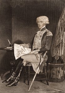Porträt von General La Fayette (Lafayette) (1757-1834). von Unknown artist