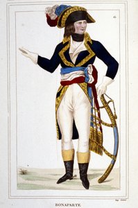 Porträt von General Napoleon Bonaparte (1769 - 1821) in Uniform.