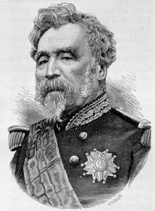 Porträt von General de la Motterouge. Gravur aus dem späten 19. Jahrhundert in „Histoire de France“ von H. Martin