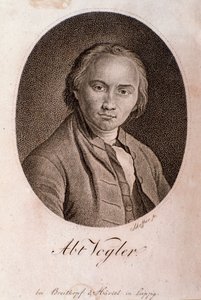 Porträt von Georg Joseph Vogler (Abbé Vogler) (Stich)