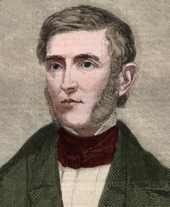 Porträt von George Bancroft (1800-1891), amerikanischer Historiker und Politiker. Gravur in „The Illustrated London News“ vom 23. Januar 1858.