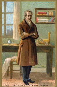 Porträt von George Stephenson (1781-1848), britischer Ingenieur.