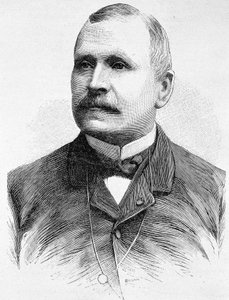 Porträt von Georges Boulanger (1837 - 1891). Gravur des späten 19. Jahrhunderts in „Histoire de France“ von H. Martin von Unknown artist