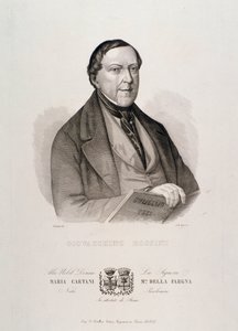 Porträt von Gioacchino Rossini (Gravur)