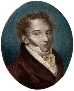 Porträt von Gioachino (Gioacchino) Rossini (1792-1868), italienischer Komponist von Unknown artist