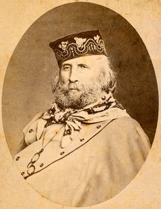 Porträt von Giuseppe Garibaldi (1807-1882) 1875 von Unknown artist