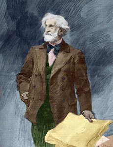 Porträt von Giuseppe Verdi (1813-1901), italienischer Komponist.