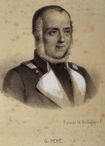 Porträt von Guglielmo Pepe (1783 - 1855) von Unknown artist