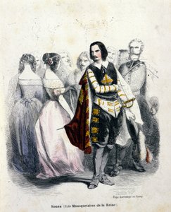 Porträt von Gustave Roger (1815 - 1879), französischer Tenor, in „Les mousquetaires de la reine“ von Jacques Fromental Halevy von Unknown artist