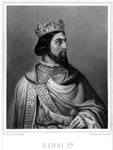 Porträt von Heinrich I. (ca. 1008-1060), König von Frankreich - in „Histoire des Français“ von Lavallée, Gravur, sd. von Unknown artist