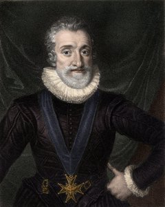 Porträt von Heinrich IV (1553-1610), König von Frankreich, mit dem Halsband des Ordens vom Heiligen Geist (19. Jahrhundert) von Unknown artist