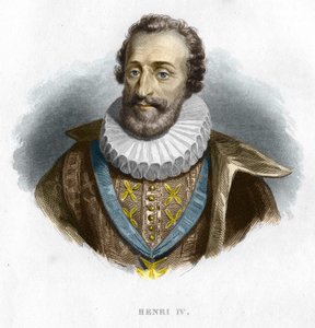 Porträt von Heinrich IV. (1553 - 1610), König von Frankreich (Gravur 19. Jahrhundert) von Unknown artist