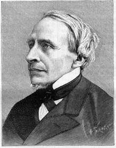 Porträt von Herve Mangon (1821-1888), Wissenschaftler. In „Nature. Revue der Wissenschaften und ihrer Anwendungen in Kunst und Industrie.“ 1888 von Unknown artist