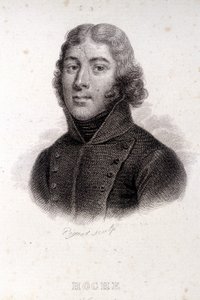 Porträt von Hoche, Kupferstich des 19. Jahrhunderts